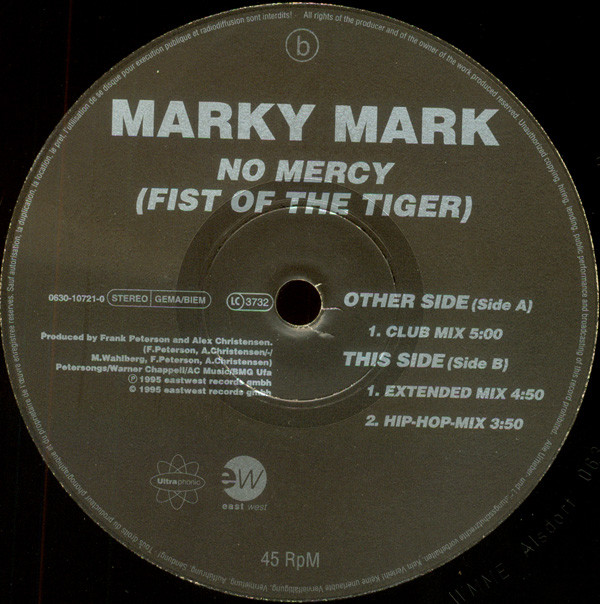 Marky Mark - No Mercy (Fist Of The Tiger) | EastWest (0630-10721-0) - 3