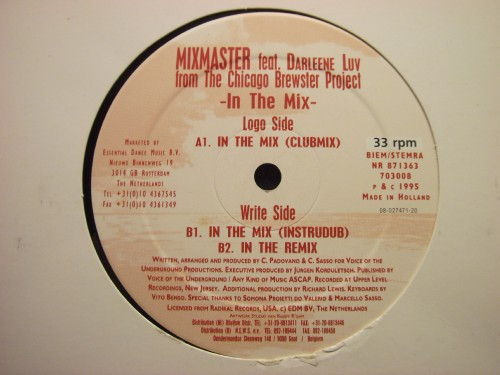 Mixmaster Feat. Darleen Luv - In The Mix | Natural Records (NR 871363) - main Mixmaster Feat. Darleen Luv - In The Mix | Natural Records (NR 871363) - main