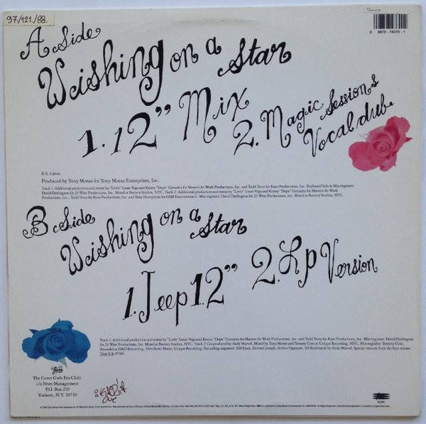 The Cover Girls - Wishing On A Star | Epic (49 74370) - 2