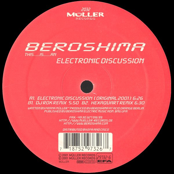 Beroshima - Electronic Discussion | Müller Records (2032) - 3