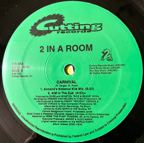 2 In A Room - Carnival | Cutting Records (CR-364) - 4 2 In A Room - Carnival | Cutting Records (CR-364) - 4