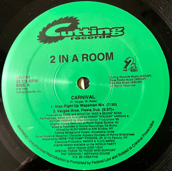 2 In A Room - Carnival | Cutting Records (CR-364) - 3 2 In A Room - Carnival | Cutting Records (CR-364) - 3