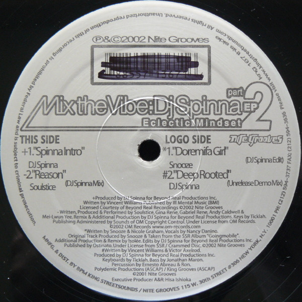 DJ Spinna - Mix The Vibe: Eclectic Mindset Part 2 | Nite Grooves (KNG 167) - 2