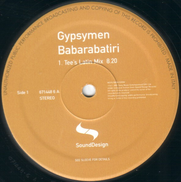 Gypsymen - Babarabatiri | Sound Design (671448 6) - 3 Gypsymen - Babarabatiri | Sound Design (671448 6) - 3