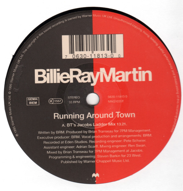 BillieRayMartin - Running Around Town | Magnet (0630-11813-0) - 2 BillieRayMartin - Running Around Town | Magnet (0630-11813-0) - 2
