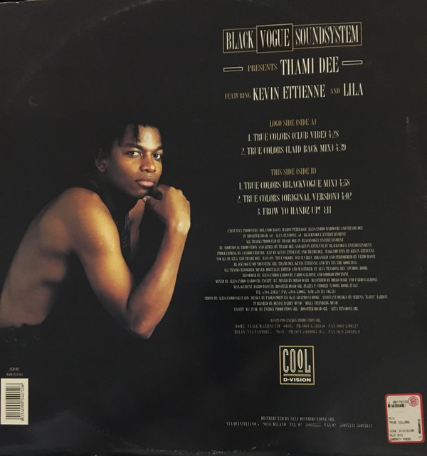 Blackvogue Soundsystem Presents Thami Dee Feat. Kevin Ettienne And Lila - True Colours | Cool D:vision (CLD 012) - 2