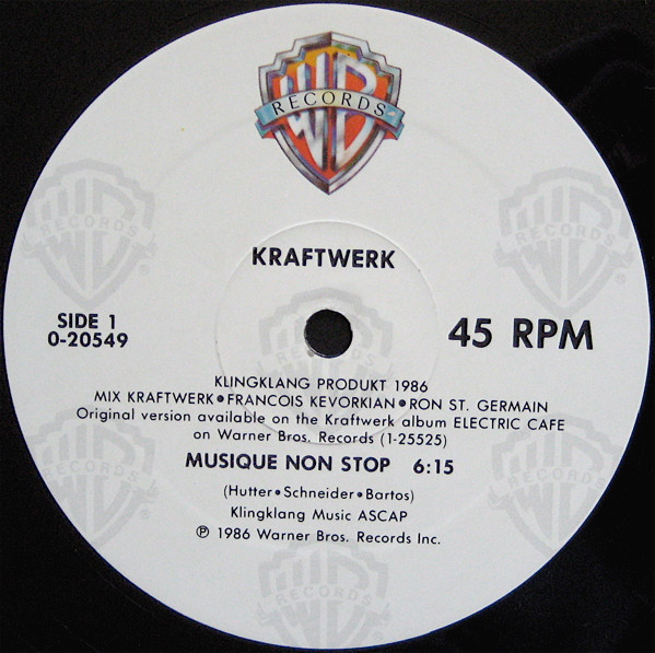 Kraftwerk - Musique Non Stop | Warner Bros. Records (0-20549) - 3 Kraftwerk - Musique Non Stop | Warner Bros. Records (0-20549) - 3