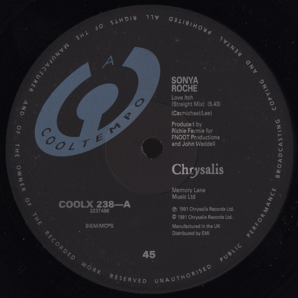 Sonya Roche - Love Itch | Cooltempo (COOLX 238) - 3 Sonya Roche - Love Itch | Cooltempo (COOLX 238) - 3