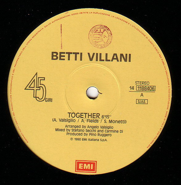 Betti Villani - Together | EMI (14 1188406) - 4 Betti Villani - Together | EMI (14 1188406) - 4