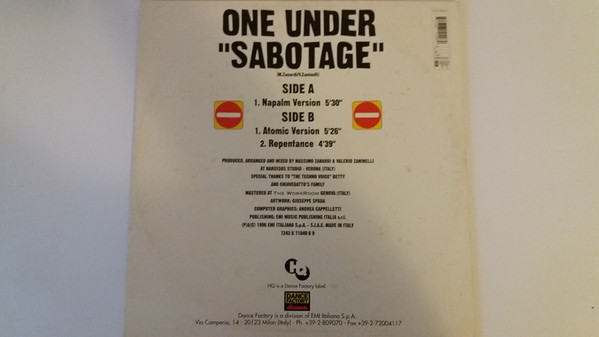 One Under - Sabotage | HQ (7243 8 71049 6 9) - 2