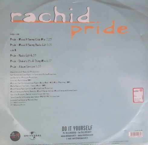 Rachid - Pride | Nitelite The Club Records (CLUB 02-98) - 2 Rachid - Pride | Nitelite The Club Records (CLUB 02-98) - 2