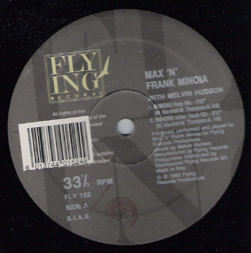 Max 'N' Frank Minoia With Melvin Hudson - Rumors | Flying Records (FLY 152) - 3 Max 'N' Frank Minoia With Melvin Hudson - Rumors | Flying Records (FLY 152) - 3