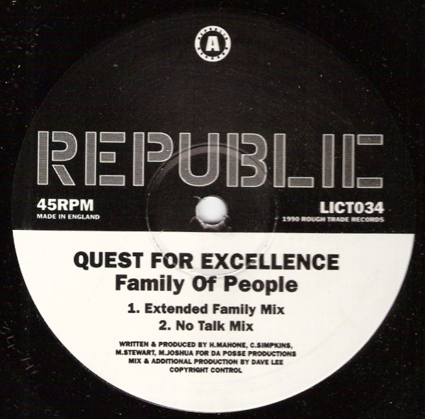 Quest For Excellence - Family Of People | Republic Records (LICT 034) - 6