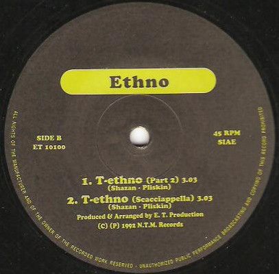 Ethno - T-Ethno | E.T. Production (ET 10100) - 2