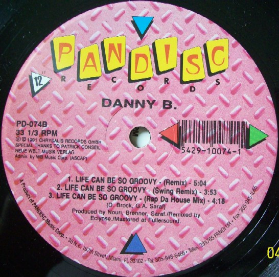 Danny B. - Life Can Be So Groovy | Pandisc (PD-074) - main