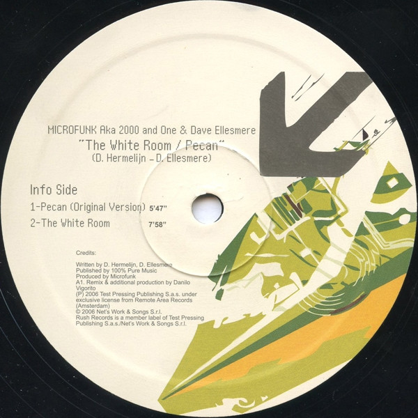 Microfunk Aka 2000 & One & Dave Ellesmere - The White Room / Pecan | Rush Recordings (RUSH 004) - 4