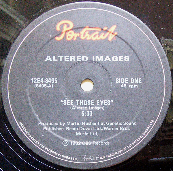 Altered Images - See Those Eyes (Extended Version) | Portrait (12E4-8495) - 3