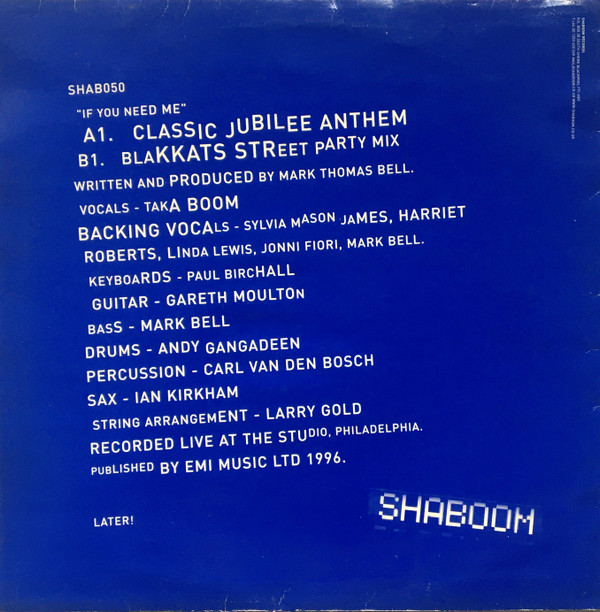 Shaboom - If You Need Me | Shaboom Records (SHAB 050) - 2 Shaboom - If You Need Me | Shaboom Records (SHAB 050) - 2