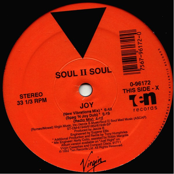 Soul II Soul - Joy | Virgin (0-96172)