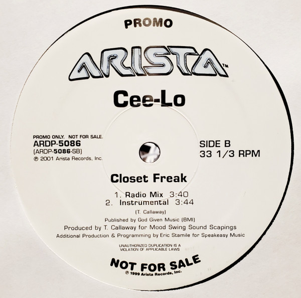 Cee-Lo - Closet Freak | Arista (ARDP-5086) - 2 Cee-Lo - Closet Freak | Arista (ARDP-5086) - 2