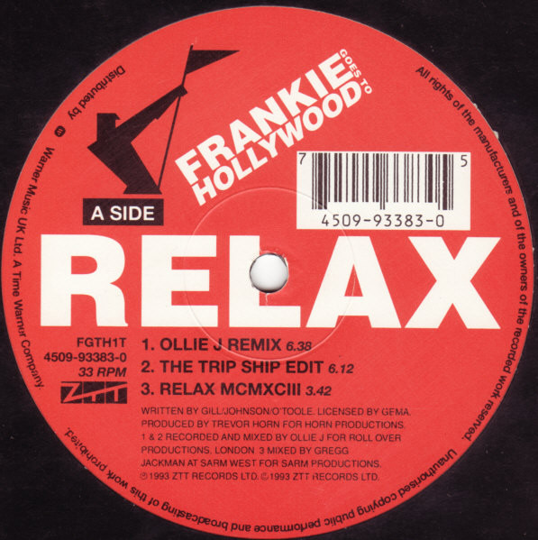 Frankie Goes To Hollywood - Relax | ZTT (FGTH1T) - 3