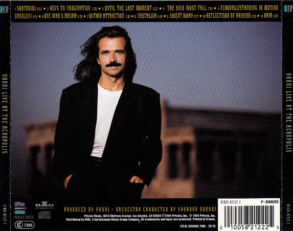 Yanni With The Royal Philharmonic Concert Orchestra - Live At The Acropolis | Private Music (01005 82122 2) - 2