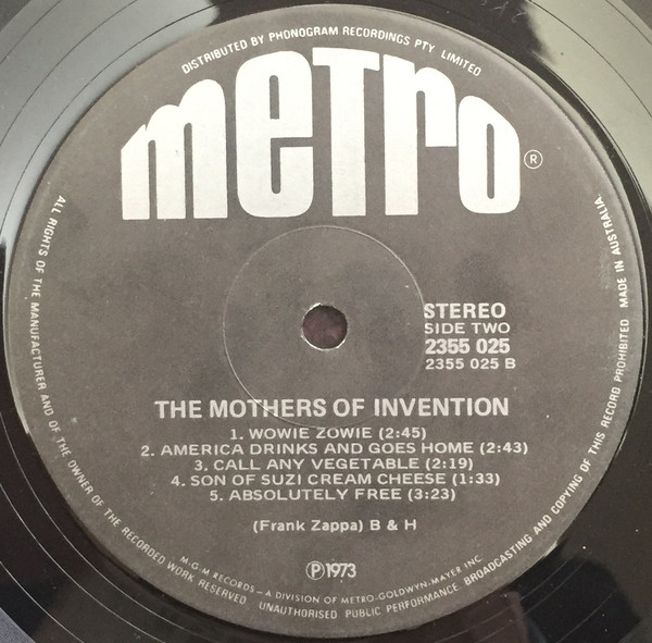Mothers Of Invention - Mothers Of Invention -LP | Metro Records (2355 025) - 4
