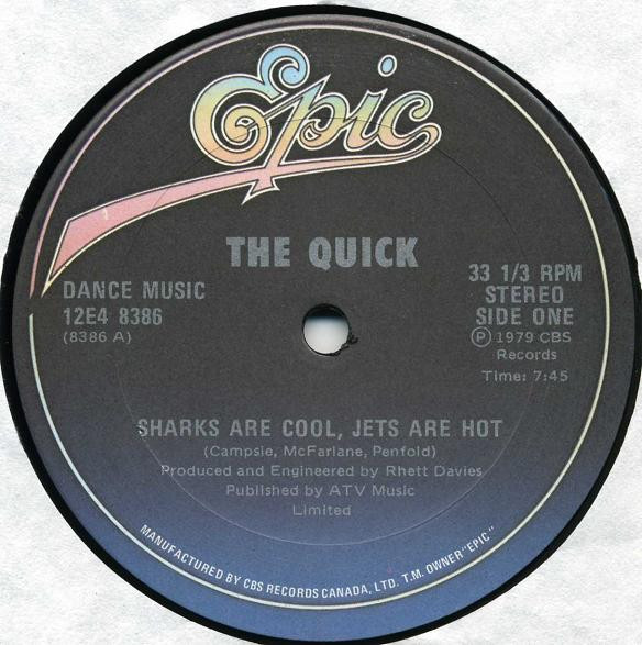 The Quick - Sharks Are Cool, Jets Are Hot / Arabian Nights | Epic (12E4 8386) - main