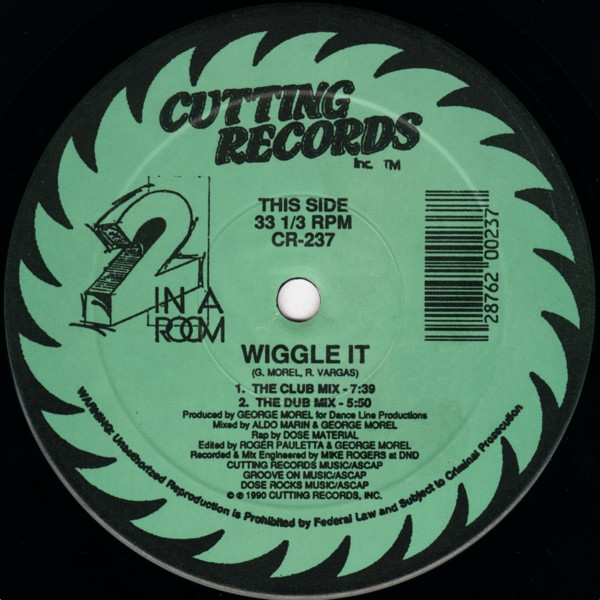 2 In A Room - Wiggle It | Cutting Records (CR-237) - main