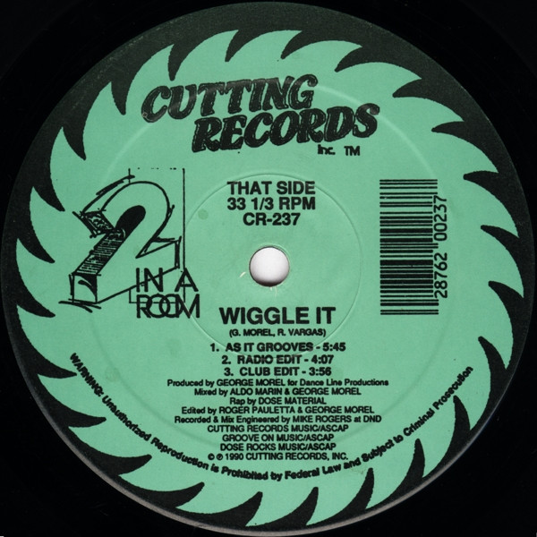 2 In A Room - Wiggle It | Cutting Records (CR-237) - 2
