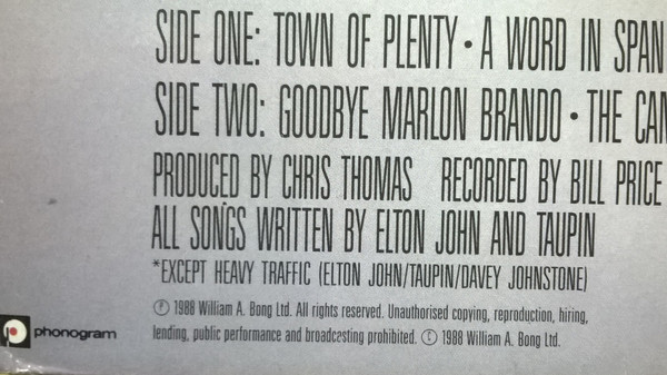 Elton John - Reg Strikes Back | The Rocket Record Company (834 701-1) - 10