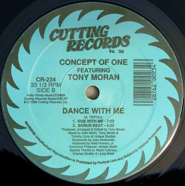 Concept Of One Featuring Tony Moran - Dance With Me | Cutting Records (CR-234) - 2