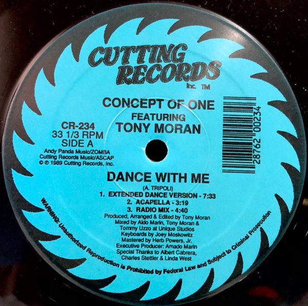 Concept Of One Featuring Tony Moran - Dance With Me | Cutting Records (CR-234)