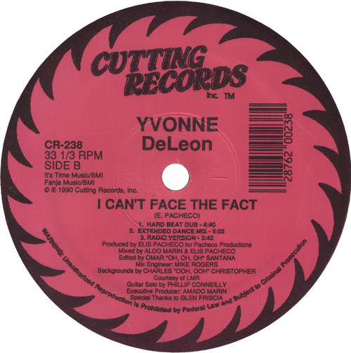 Yvonne DeLeon - I Can't Face The Fact | Cutting Records (CR-238) - 2