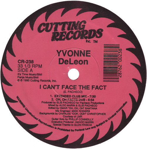 Yvonne DeLeon - I Can't Face The Fact | Cutting Records (CR-238) - main