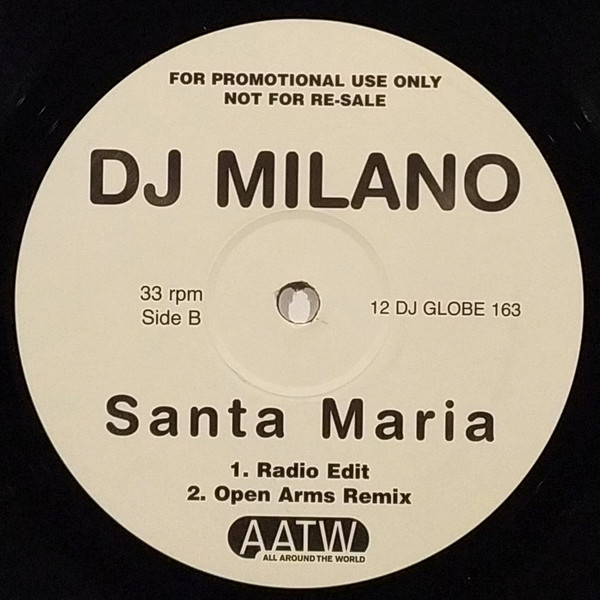 DJ Milano Featuring Samantha Fox - Santa Maria | All Around The World (12 GLOBE 163) - 4