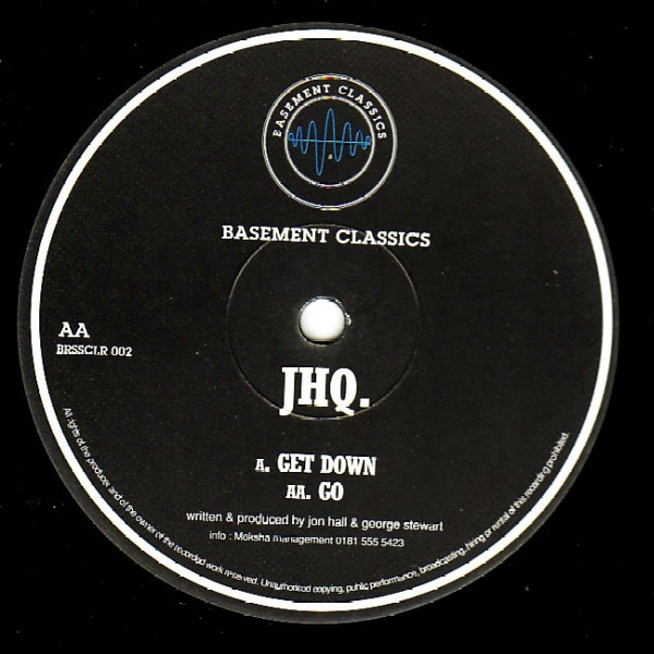 JHQ - Get Down / Go  (Basement Phil & DJ Mayhem Remixes) | Basement Classics (BRSSCLR 002) - 3