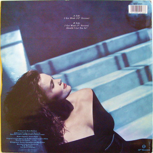 Belinda Carlisle - I Get Weak | Virgin (VST 1046) - 2