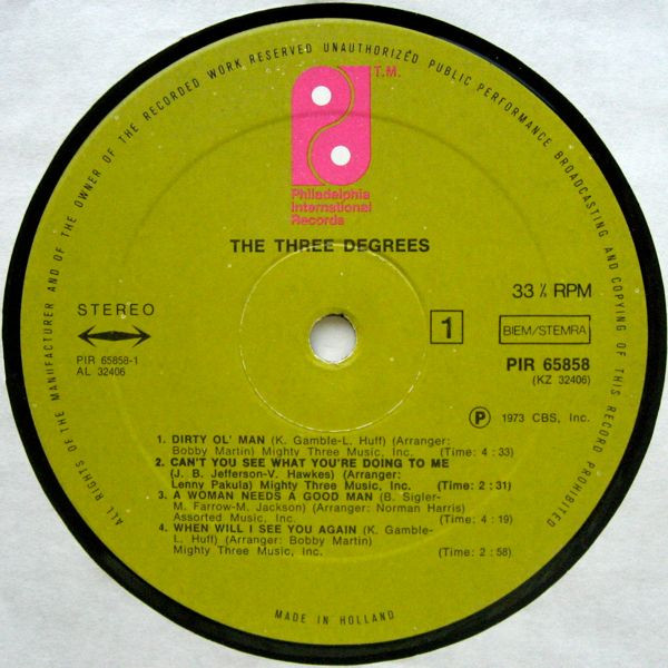 The Three Degrees - The Three Degrees | Philadelphia International Records (PIR 65858) - 5 The Three Degrees - The Three Degrees | Philadelphia International Records (PIR 65858) - 5