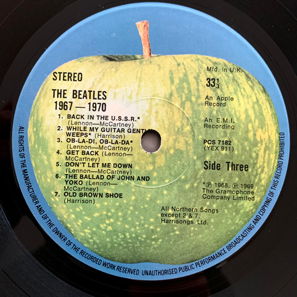 The Beatles - 1967-1970 | Apple Records (PCSP 718) - 7
