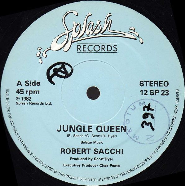 Robert Sacchi - Jungle Queen | Splash Records (12 SP 23) - 2