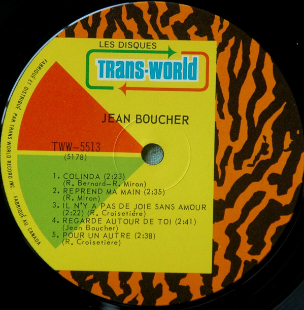 Jean Boucher - Disque D'Or | Trans-World (TWW-5513) - 3 Jean Boucher - Disque D'Or | Trans-World (TWW-5513) - 3