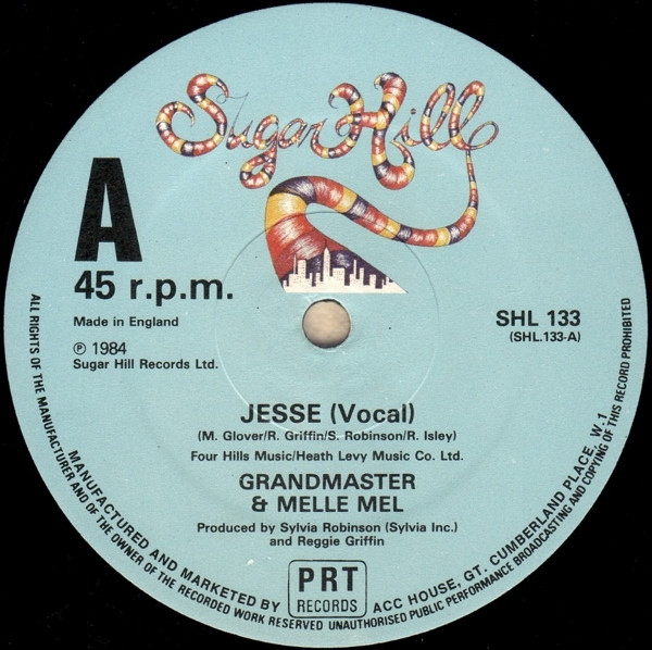Grandmaster Flash & Melle Mel - Jesse | Sugar Hill Records (SHL 133) - 3