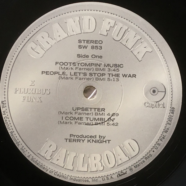 Grand Funk Railroad - E Pluribus Funk | Capitol Records (SW-853) - 3 Grand Funk Railroad - E Pluribus Funk | Capitol Records (SW-853) - 3