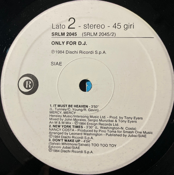 Various - Only For D.J. | Ricordi (SRLM 2045) - 3