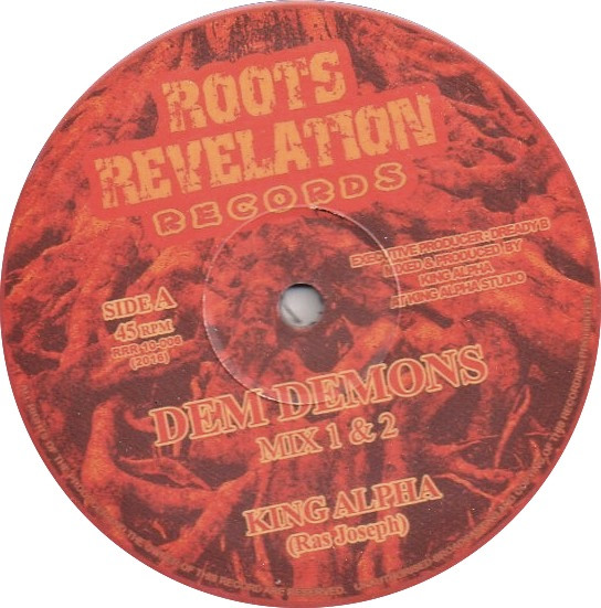 King Alpha - Dem Demons / Gat Away | Roots Revelation Records (RRR10006) - main