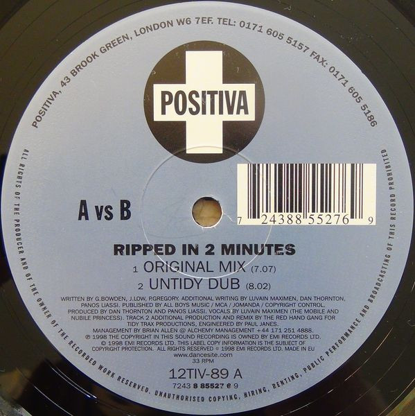 A vs. B - Ripped In 2 Minutes | Positiva (12TIV-89) - 3 A vs. B - Ripped In 2 Minutes | Positiva (12TIV-89) - 3