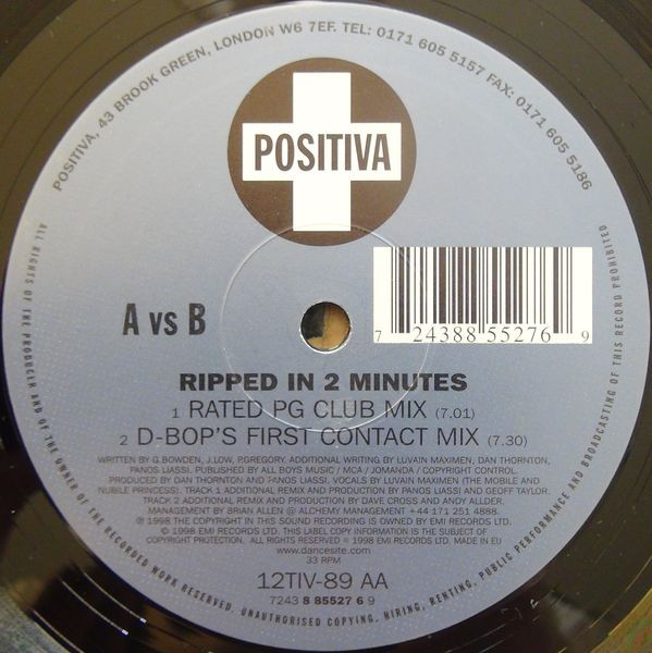 A vs. B - Ripped In 2 Minutes | Positiva (12TIV-89) - 2 A vs. B - Ripped In 2 Minutes | Positiva (12TIV-89) - 2