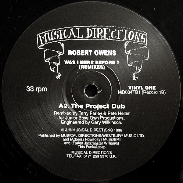 Robert Owens - Was I Here Before? (Remixes) | Musical Directions (MD004T) - 4 Robert Owens - Was I Here Before? (Remixes) | Musical Directions (MD004T) - 4