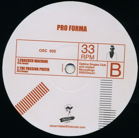 Pro Forma - Untitled | Optimo Singles Club and Related Recordings (OSC 005) - 3